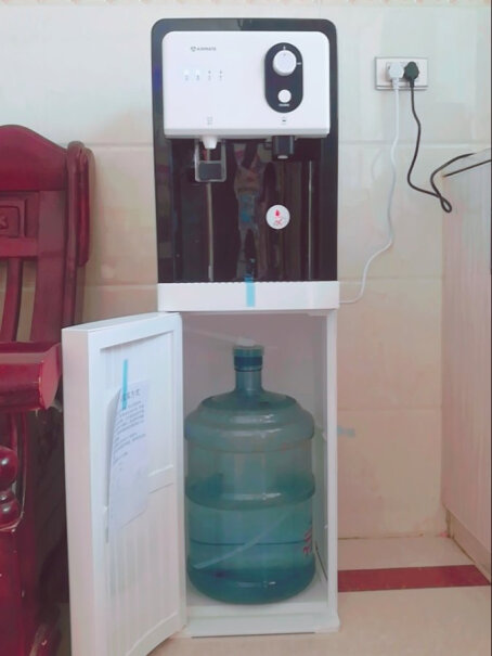 艾美特饮水机家用立式即热式下置桶装水茶吧机办公室热水多少度？可以泡茶吗？