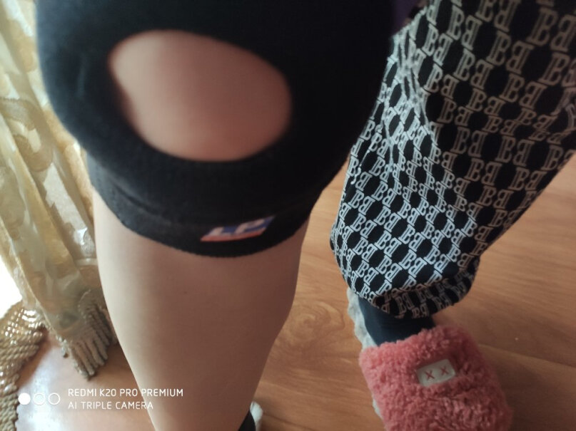 LP758运动护膝加长透气登山网排篮羽毛球髌骨半月板护具均码累的慌吗？