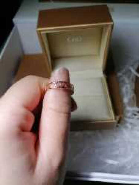 K金戒指CRD克徕帝钻石戒指18K金玫瑰金钻戒女评测性价比高吗,全方位评测分享！