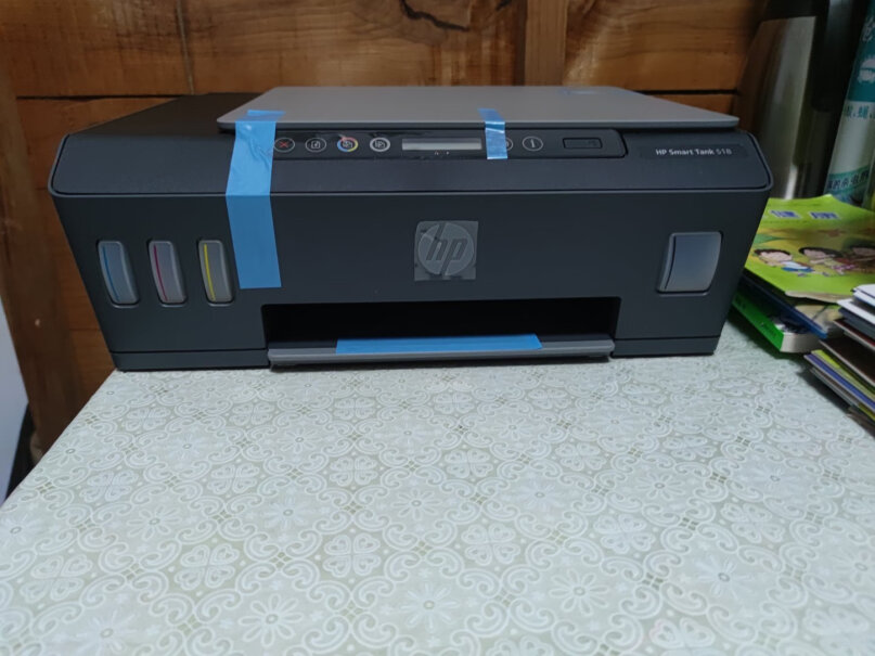 惠普518连供无线打印一体机三合一彩色打印复印扫描家庭打印商用办公内置墨仓单页成本1分钱518怎么样？