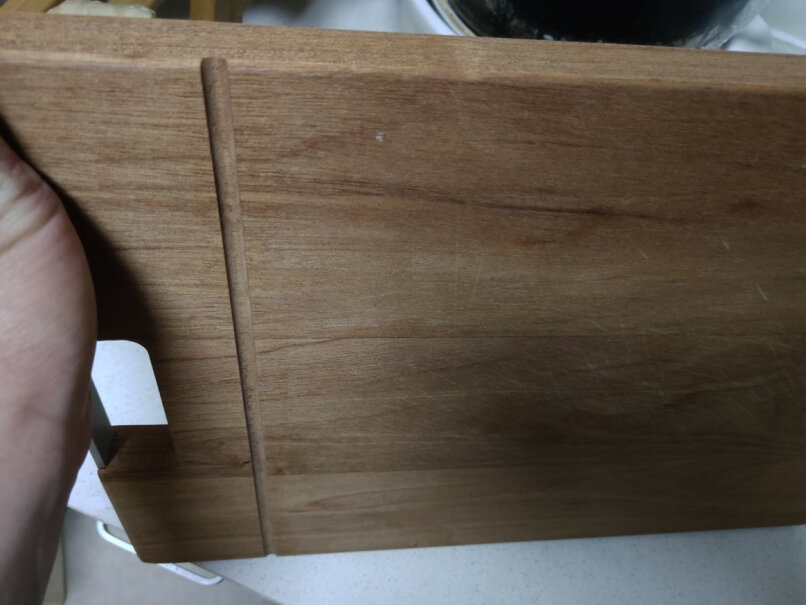 双枪乌檀木菜板加厚砧板实木防霉切菜板家用擀面案板方形菜墩会掉渣吗？