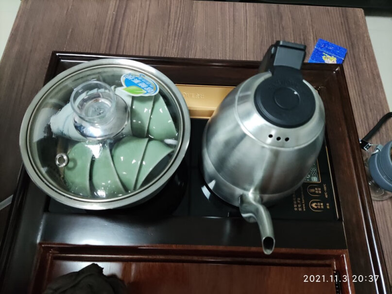 金灶全自动上水电热水壶保温烧水壶茶具一体泡茶专用电茶炉这个是长*宽多少的？