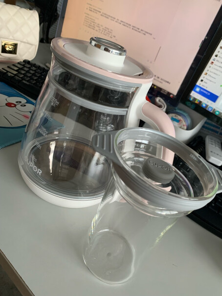 苏泊尔养生壶燕窝壶多功能加厚玻璃煮茶器请问这个壶烧水时有水温显示吗？