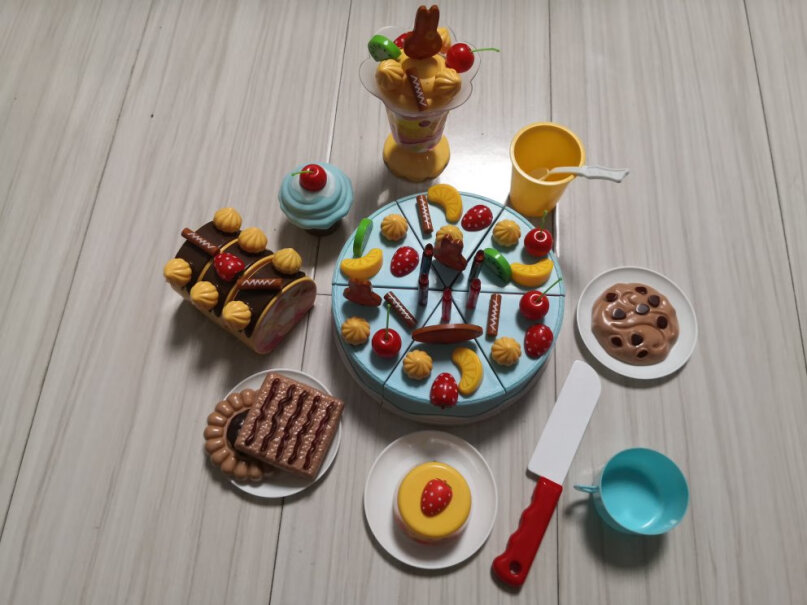 切切看贝恩施切切乐玩具水果生日蛋糕套装过家家玩具75件水果蛋糕蓝色分析应该怎么选择,优缺点分析测评？