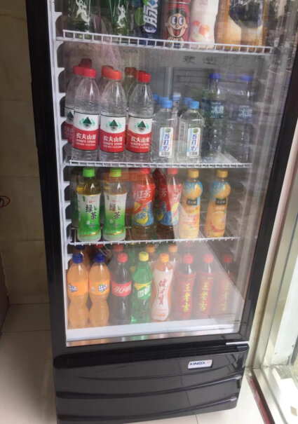星星288升冷藏展示柜立式商用冰箱保鲜饮料冷柜买了今送得到商店吗？
