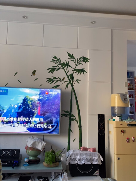 威斯汀012壁挂音响家庭影院家用音响组合套装客厅KTV音响能和电视连接吗？