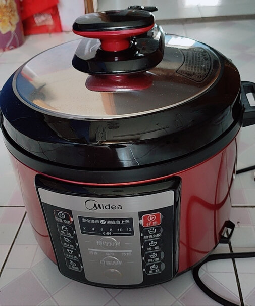 美的电压力锅家用5L双胆高压锅高压煮汤锅智能多功能电饭煲亲，美的压力锅有异味儿吗？