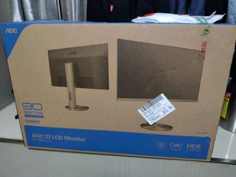 AOC23.8英寸小米9如何投屏显示器？