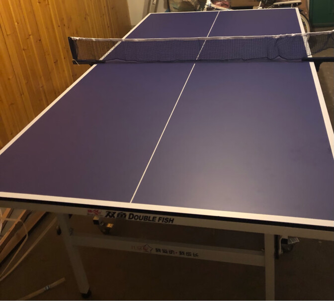 双鱼儿童乒乓球桌家用室内乒乓球台这台有多重？