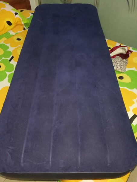 帐篷-垫子INTEX蓝色植绒单人充气床垫良心点评配置区别,来看看图文评测！