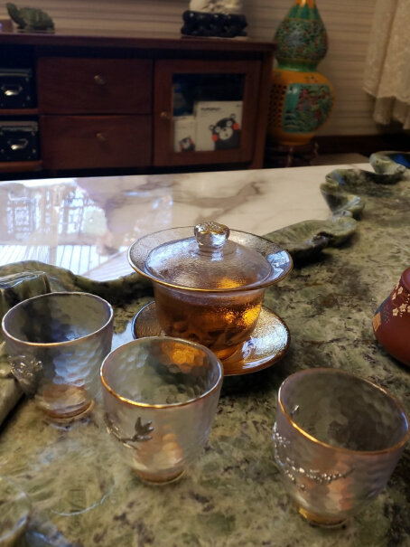 盖碗容山堂华璃镶锡玻璃盖碗茶杯质量不好吗,一定要了解的评测情况？