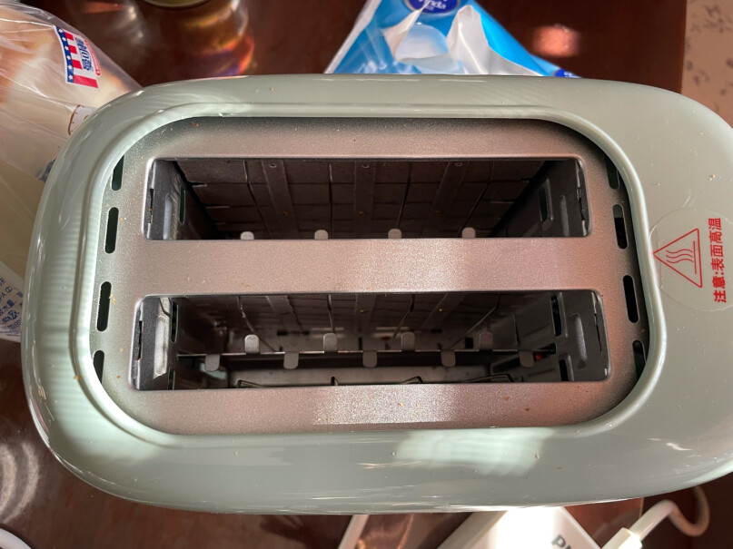 小熊多士炉烤面包机馒头片机家用全自动不锈钢2片吐司加热机请问电源线多长？够不够一米二？