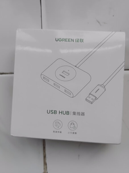 绿联USB3.0分线器4口HUB+2米线我买了？读卡器插入内存卡后。手机没反应哪？