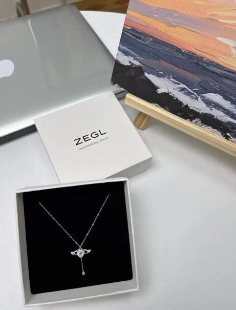 闺蜜锁骨链时尚饰品颈链天使之心项链 白色礼盒分析性价比质量怎么样?