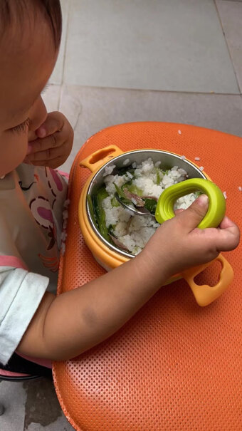 英氏（YEEHOO儿童餐具宝宝注水保温碗婴儿辅食碗吸盘碗宝宝吃饭碗316不锈钢碗儿童饭碗小南瓜注水碗好清洗吗？