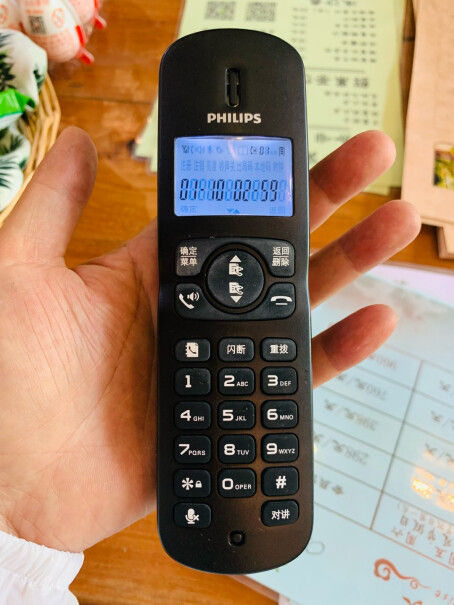 飞利浦无绳电话机无线座机可以插座机卡吗？