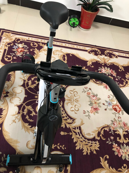 蓝堡动感单车家用健身器材室内脚踏车运动健身车D517配有电子计时器吗？