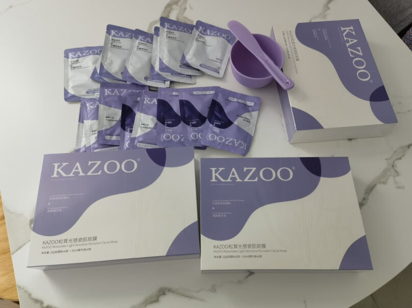 KAZOO松茸软膜粉涂抹面膜「两盒装」+碗具质量真的差吗？亲身体验评测诉说！