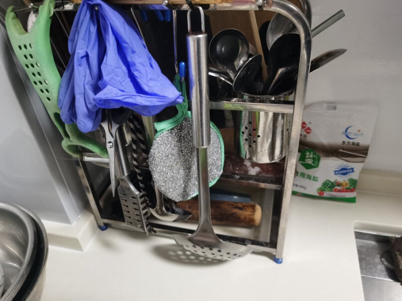 四季沐歌厨房用品沐歌置物架菜板砧板刀架收纳不锈钢筷子筒能拿下来吗？