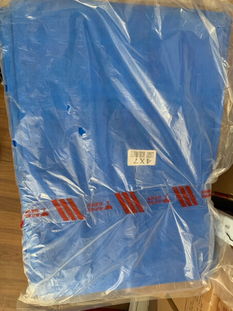 捷昇JIESHENG加厚彩条布防雨布雨棚布帆布这个有味道吗？