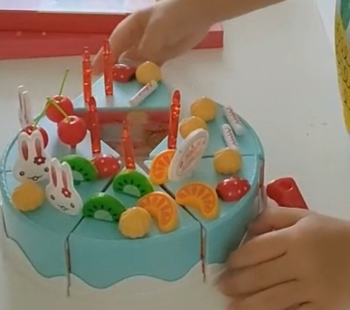 切切看贝恩施切切乐玩具水果生日蛋糕套装过家家玩具75件水果蛋糕蓝色深度剖析测评质量好不好！评测下怎么样！