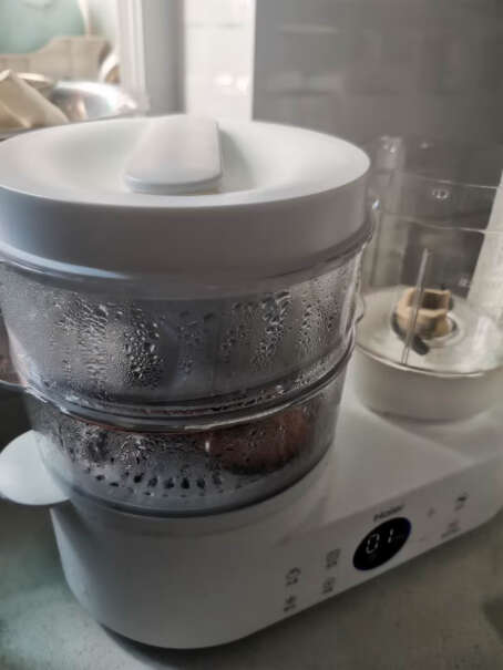 海尔辅食料理机蒸煮一体多功能宝宝搅拌辅食料理机图文爆料分析,最真实的图文评测分享！