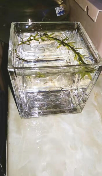 景观绿雕悠梵萌现代简约方形玻璃花瓶花器方缸会议桌餐桌茶几摆件10*10CM1个装小白必看！使用情况？