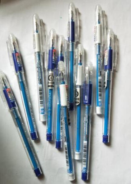 晨光M&G文具0.5mm晶蓝色热可擦中性笔芯子弹头签字笔替芯好用吗！