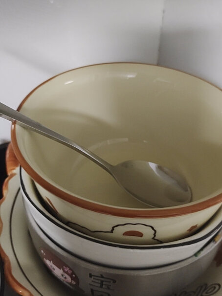 佩尔森碗家用陶瓷饭碗米饭碗可爱小熊奶油系使用怎么样？这就是评测结果！