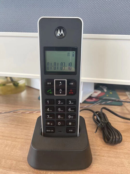 摩托罗拉Motorola录音电话机无线座机摩托罗拉母机显示子机使用中？
