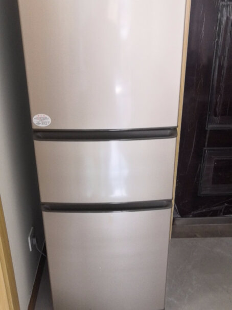 216升三门电冰箱小型家用中门软冷冻节能你们买的这款冰箱压缩机工作的时候有没有断断续续的响声啊？