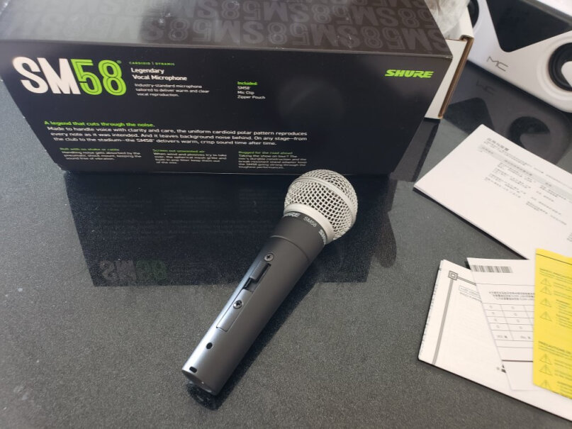 SHURE SM58S话筒连接艾肯需要加话放吗？