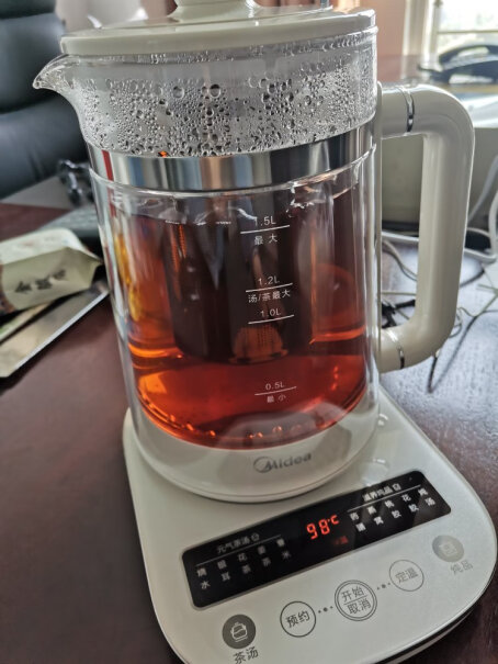 美的（Midea）养生壶 美的双层养生壶钢化玻璃面板1.5L煮茶器适不适合你！看质量怎么样！分析性价比质量怎么样！