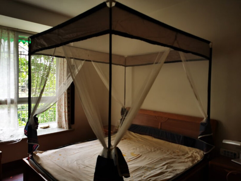 皮尔卡丹坐床式蚊帐1.8米A类母婴级有1.5X1.9