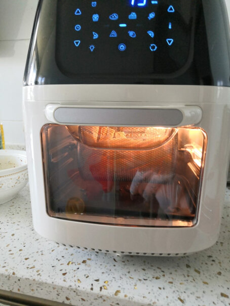 小米有品悠伴智能旋转炙烤可视化空气炸锅家用7L可以当微波炉用，放个碗进去热菜吗？