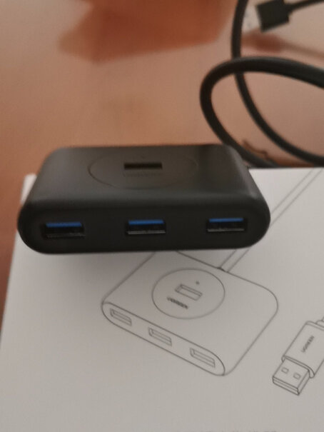 绿联USB3.0分线器4口HUB+2米线能给笔记本散热器供电吗？