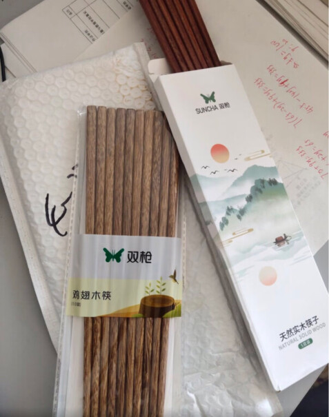 双枪筷子家用天然实木无蜡25双怎么样？来看看图文评测！