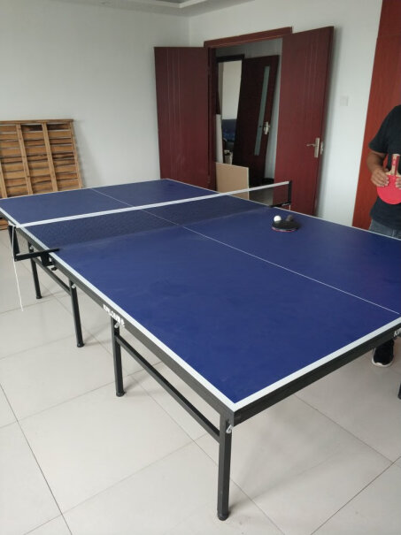 健伦乒乓球桌室内家用可折叠标准移动乒乓球台户外质量怎么样？买过的兄弟说一下？