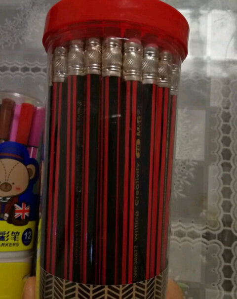 笔类晨光M&G文具2B六角木杆铅笔经典红黑抽条铅笔功能介绍,评测质量好吗？