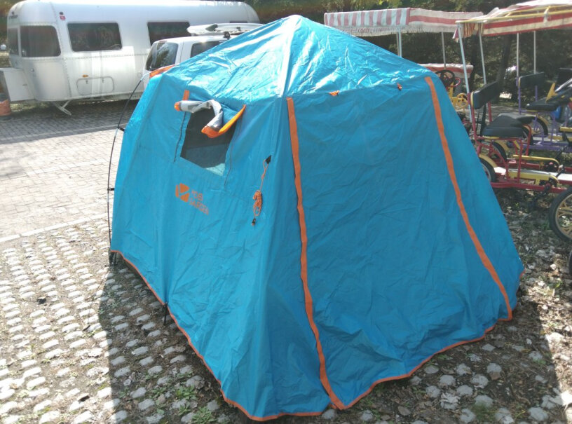 牧高笛家庭用大空间全自动野露营3-4人速开搭建双层帐篷请问防晒吗？