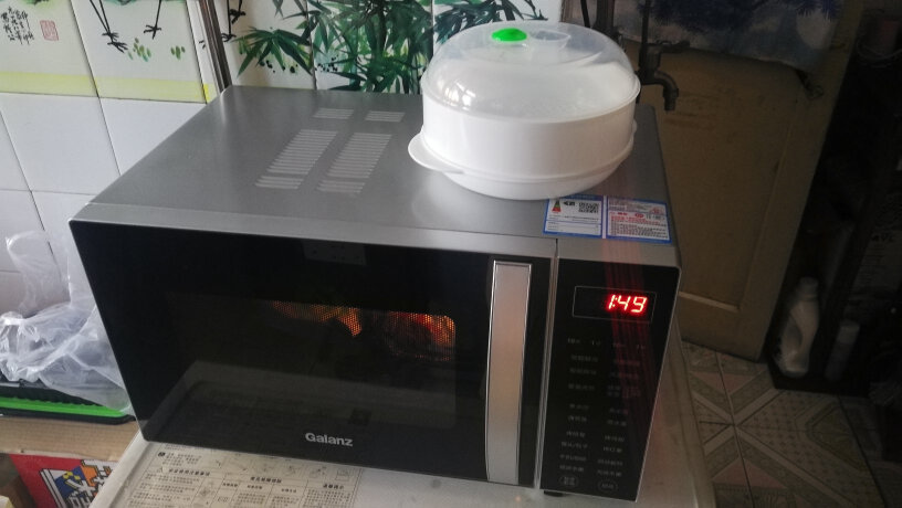 格兰仕变频微波炉烤箱一体机热馍头热菜直接按什么键？
