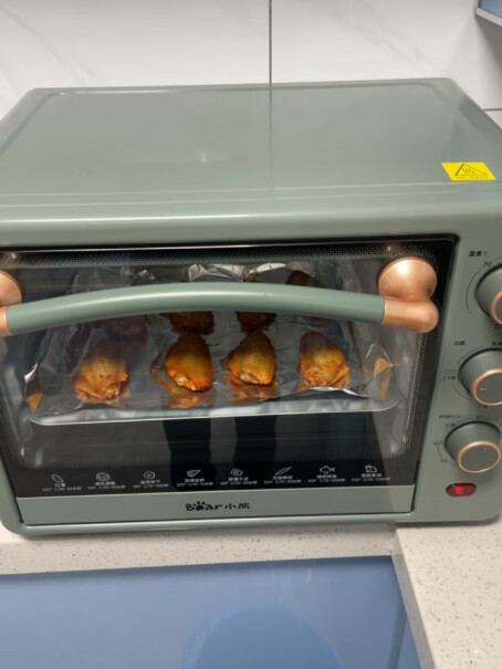 小熊电烤箱家用11L迷你小烤箱请问烤的时候烤箱里是不是不亮啊？