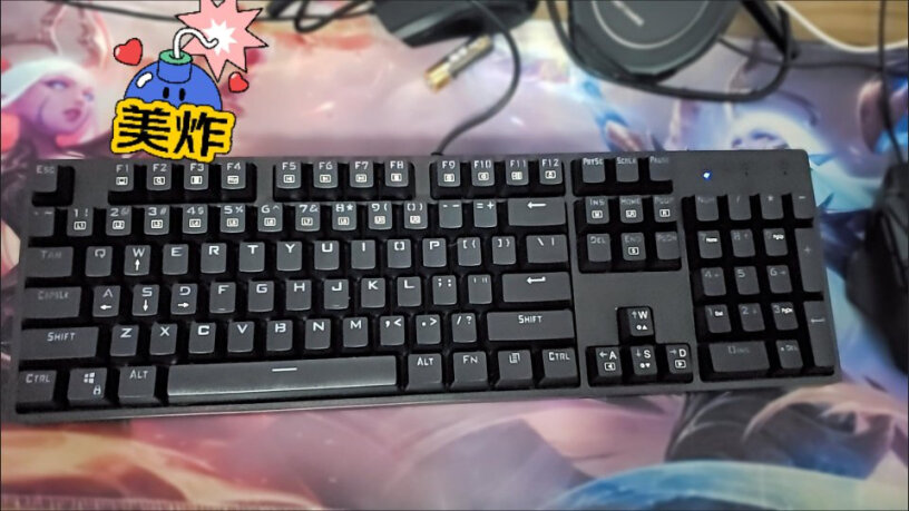 雷神有线游戏机械键盘红轴KG3089R幻彩版这个键盘玩gta5有影响吗？