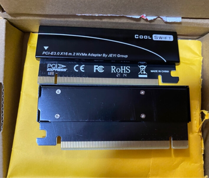 佳翼NVME转接卡扩展卡PCIE3.0X4满速M-KEYh61主板可以用吗？