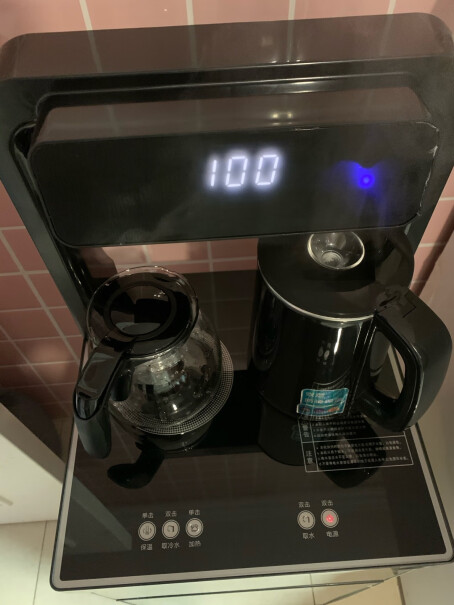 美菱饮水机立式家用茶吧机智能速热开水机请问取水时间调节，按说明长按3秒调不起？