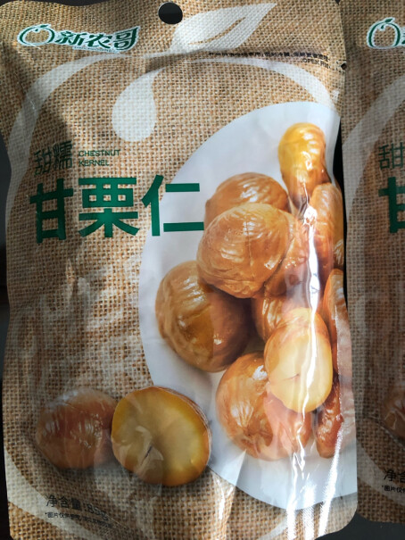 新农哥坚果零食板栗甘栗仁85g*3袋甜糯板栗仁85g的一小袋有几个板栗仁？