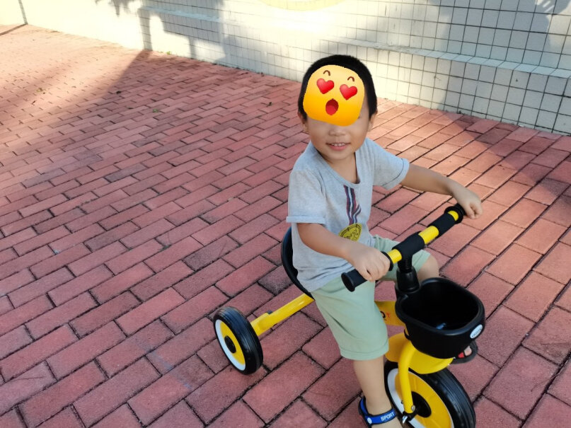 乐卡儿童三轮车避震脚踏车婴幼儿三轮儿玩具童车6岁还能骑？