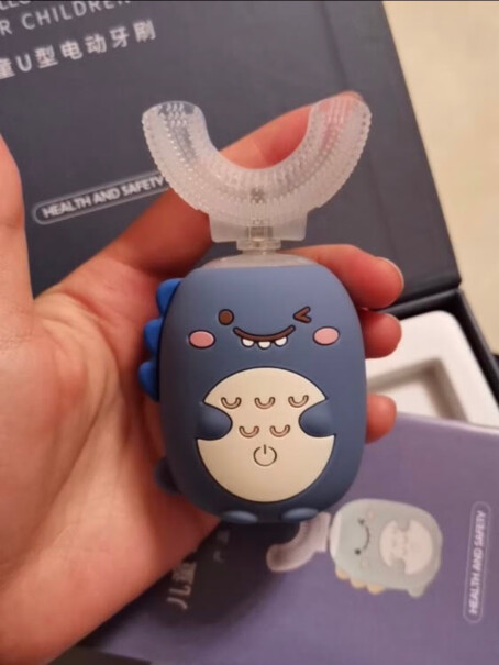爱贝迪拉儿童电动牙刷智能U型牙刷刷的干净吗？