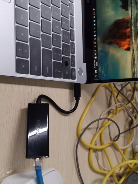 绿联USB3.0分线器百兆有线网卡HUB扩展坞可以把这个插到笔记本上给台式连网线用嘛？