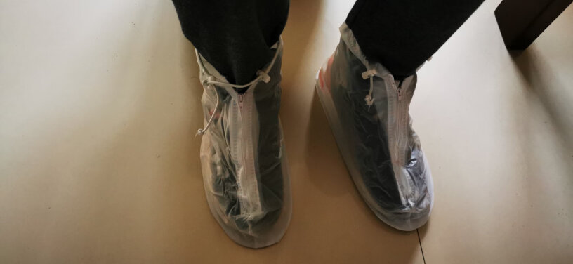 博沃尼克防雨鞋套男女加厚底雨鞋高帮鞋可以用吗,比如aj1